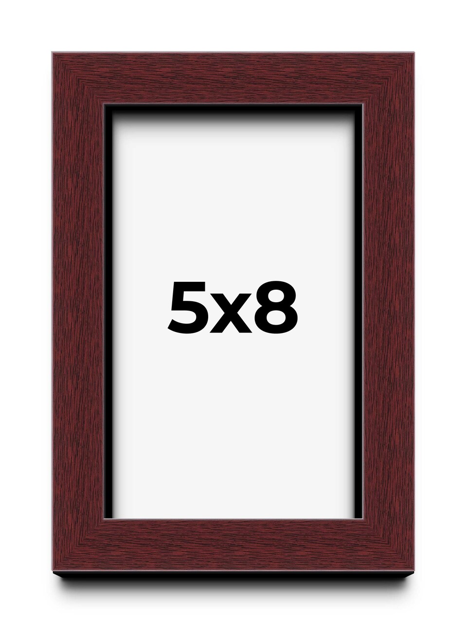 Photo Size Shadow Box 1.5" Depth Brown Picture Frame - UV Acrylic, Backing, Hanging Hardware